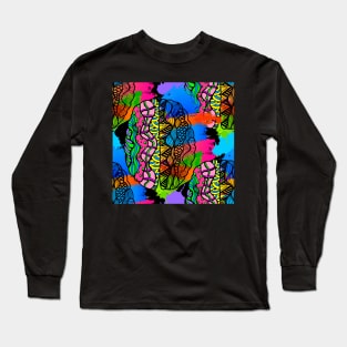 Outside the Lines (Left Brain - Right Brain) Long Sleeve T-Shirt